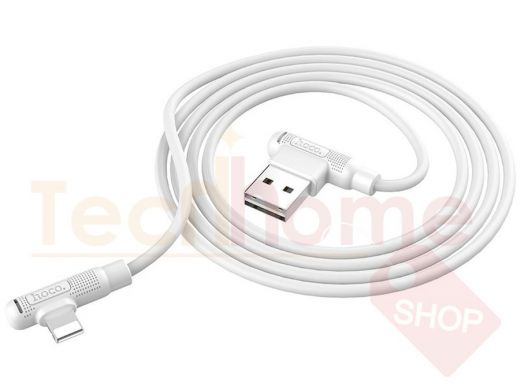 Шнур USB / Lightning (iPhone) Hoco X46 (100см), белый, USB 2.4A