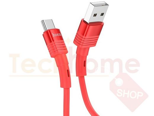 Шнур USB / Type-C HOCO U82 USB 2.4A  Красный (TYPE C) 1.2м