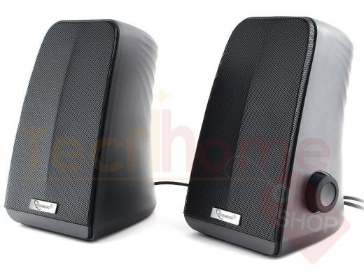 Акустика  Gembird SPK-505, черный, 10 Вт, акустич. система 2.0 рег. громкости, USB-питание