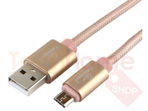 Кабель микро USB (AM/microBM)  1.0 м Cablexpert CC-U-mUSB01Gd-1M, USB 2.0 , серия Ultra,золотой