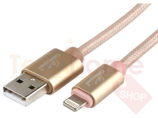 Шнур USB / Lightning (iPhone) Cablexpert CC-U-APUSB01Gd-1M золотой