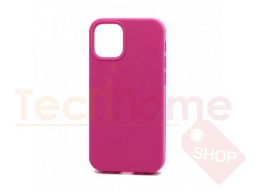 Чехол iPhone 11 Pro, Silicone Case, покрытие Soft touch, с лого, 054, тёмно розовый