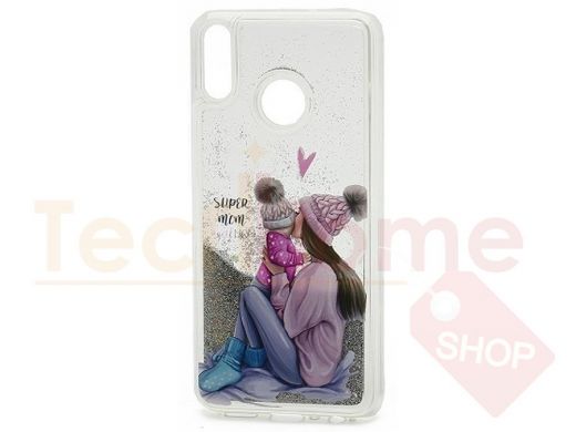 Чехол iPhone 6/6S, InstaGlamour, силикон, пластик, блёстки, жидкий, (006)
