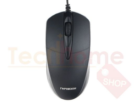 Мышь проводная Гарнизон GM-220XL, USB, чип- Х, черный, 1,9-2 метра,1000 DPI, 2кн.+колесо-кнопка, 2м