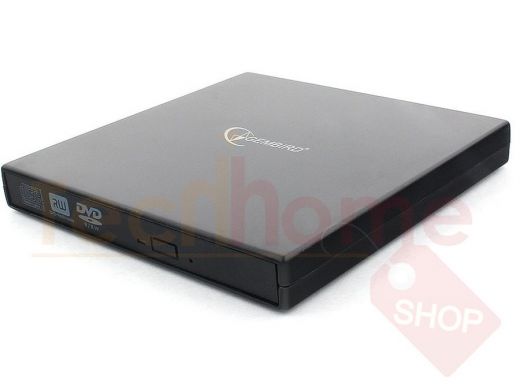 Внешний DVD-привод с интерфейсом USB Gembird DVD-USB-02 пластик, черный