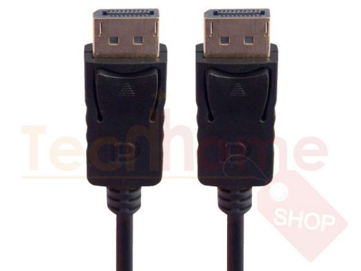 Шнур DisplayPort штекер / DisplayPort штекер 1 метр  1080p, черный, версия 1.2v.