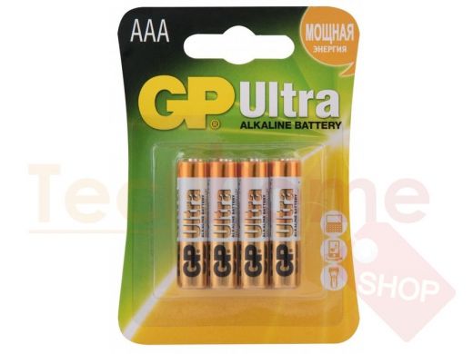 Батарейка LR03  GP Ultra 24AU-2CR4 BL-4