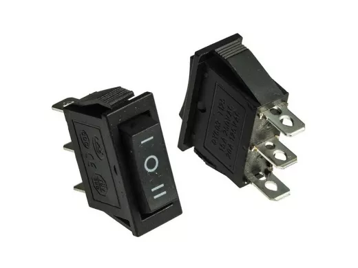 Клавишный переключатель KCD3-103-C6-B/3P on-off-on