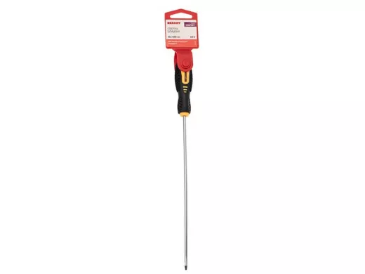 Отвертка шлицевая SL 4х200 мм, двухкомпонентная рукоятка