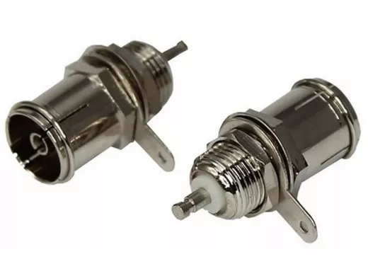 Гнездо TV "метал" на корпус    REXANT