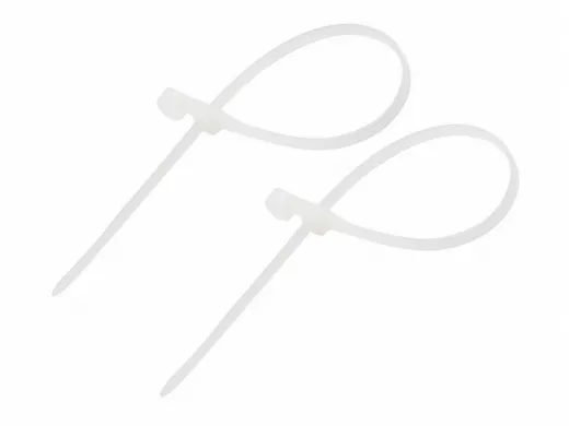 100х2,5мм кабельный хомут под винт (стяжка нейлонoвая) белая (100 шт) nylon REXANT