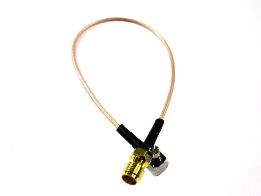 Переходник SMA (female, гнездо) - TS9 (male, штекер угл.) антенный адаптер для USB 3G модемов Huawei