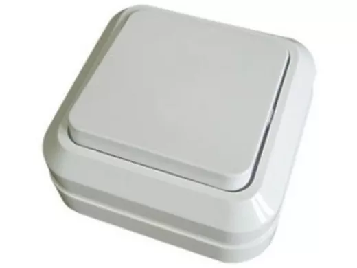 Выключатель  TDM 1кл., Ладога, о/у,  IP20, 10А, белый SQ1801-0001