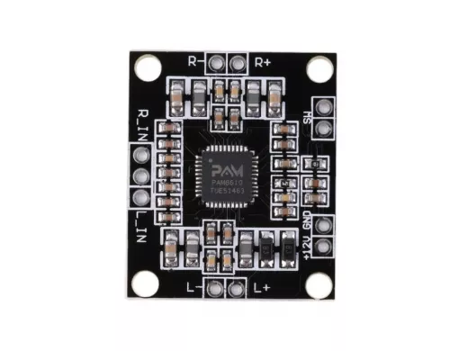 Усилитель УНЧ (2 х 15WT, 4Ом), DC12V, (плата) чип "PAM8610"