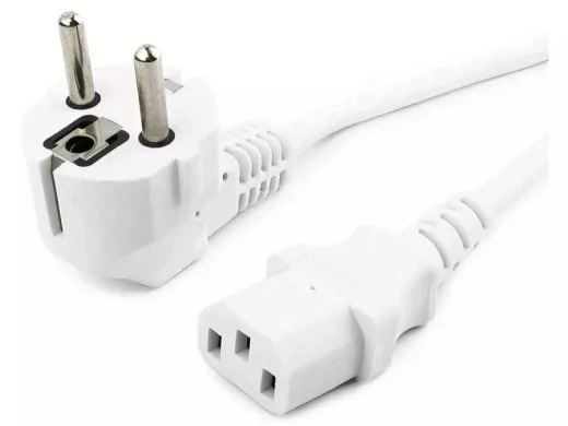 Кабель питания 3,0м ПВС-АП S22DC13 "ABI-143517" 3х1.0 белый сетевой шнур