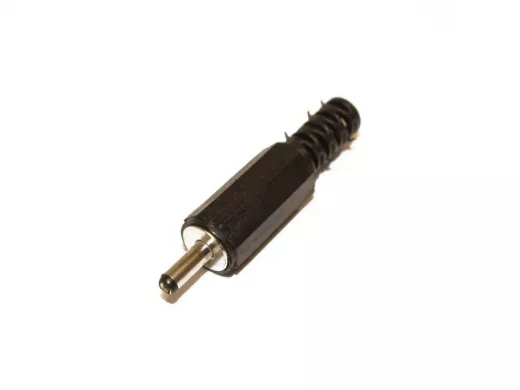 Штекер питания 1,0 х 3,0 х 9,5 мм пластик на кабель, 3-120