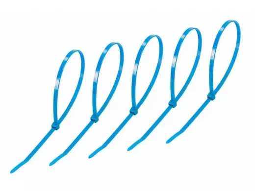 400х5мм кабельный хомут (стяжка нейлонoвая) nylon синяя (25 шт) REXANT