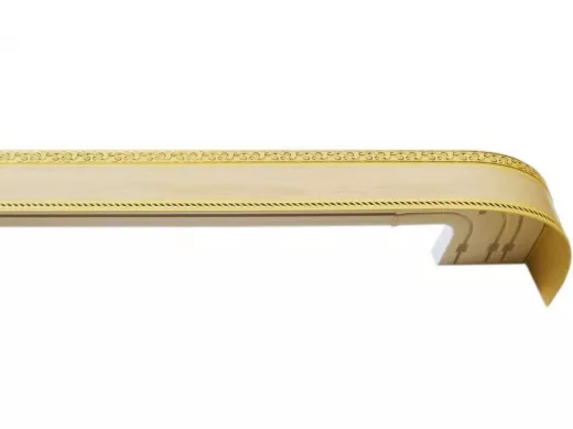 160см карниз ЕСЕНИН СЕРЕБРО 3х рядный с декор. планкой 70мм КОТО гл. в инд. уп. ультракомпакт