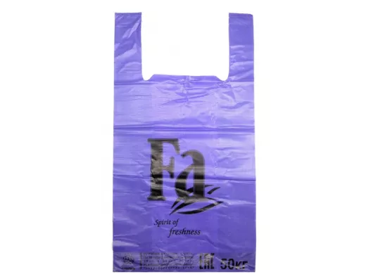 Пакет майка ПНД 30х16х57 30мкм FA фиолетовая (200шт./уп) (цена за 1шт)