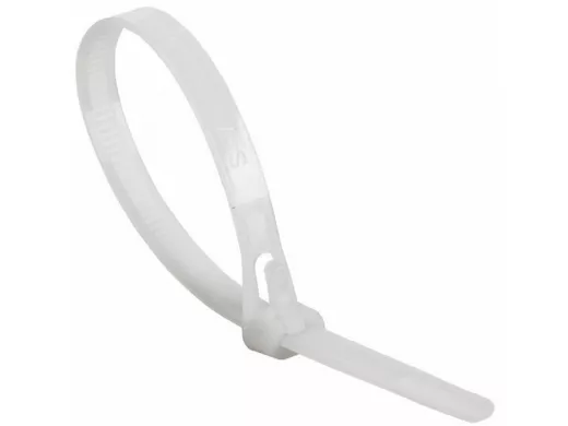 300х8мм хомут (стяжка) многоразовый 100 шт белый СКМ-300 R07-0309