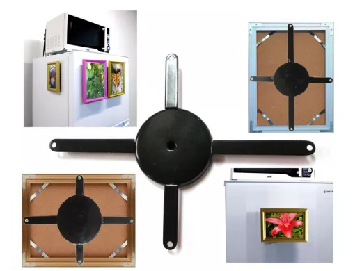 Магнитное крепление "MAGNET BAGET 15х21 BLACK" на холодильник рамки (багета) для фотографий 15х21см