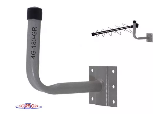 Кронштейн для крепления антенны на стене с вылетом  18см 