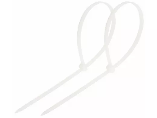 200х7,6мм кабельный хомут (стяжка) белый (100 шт) REXANT