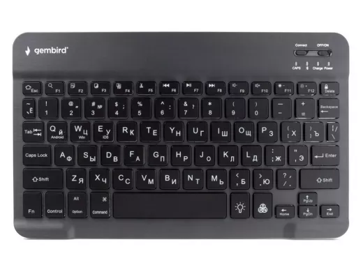 Беспроводная клавиатура Gembird KBW-4, 78кл, Bluetooth, ножн.тип клавиц, ультра-тонкая