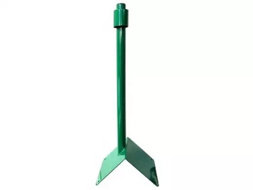 Кронштейн антенный на конёк крыши "С КОЛЬЦОМ-500GN-20101" зеленый,высота 50см,труба 32мм,кольцо 50мм