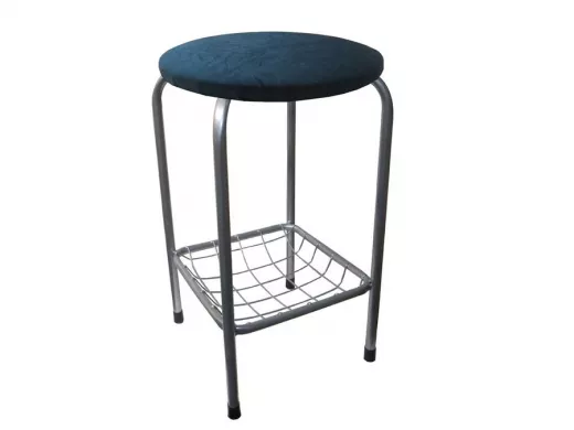 Табурет с подставкой для ног и корзинкой для вещей 