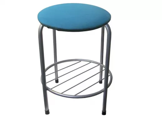 Табурет с подставкой для ног и полкой 