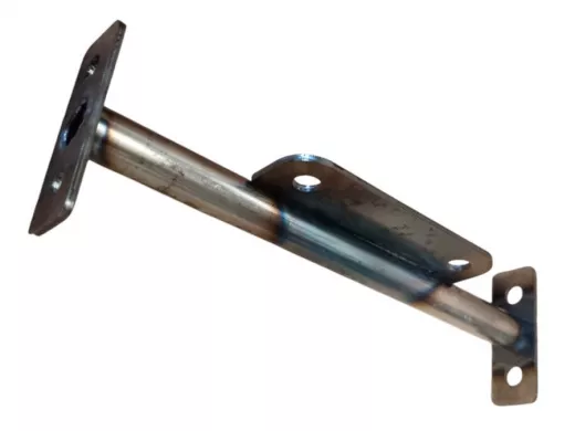 Кронштейн для скрытого крепления полок и панели, 12х165мм, черный, 1шт 