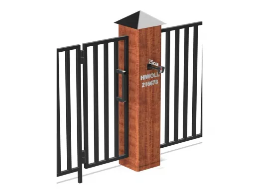 Стальной защитный козырек для кнопок выхода с вылетом от стены 25см 