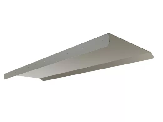 Козырёк для защиты электрощита от дождя "POHER-217431" серый, ширина 120 см, вылет 40 см, сталь 2 мм