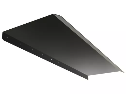 Козырёк для защиты электрощита от дождя "POHER-217433" черный, ширина 120 см, вылет 40 см,сталь 2 мм