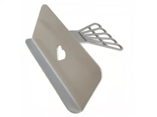 Подарок-сувенир спортсмену бадминтонисту, держатель для смартфона, серый "БАДМИН-217465"