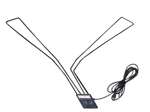 "VHF-TV-UHF  BLACK" автомобильная желобковая телевиз DVB-T2 антенна; цвет чёрный; 2,5метра;штекер ТВ