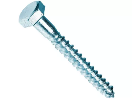 Болты сантехнические оцинкованные 10х180 DIN 571 ( 1 шт)  в упаковке 1шт, вес 1шт г, цена за 1шт