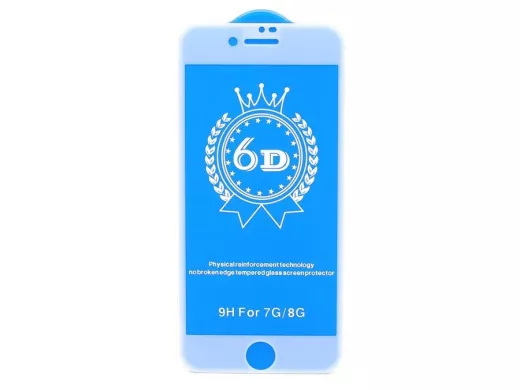 Стекло защитное iPhone  7/8 (4.7), T.M, 6D, белое