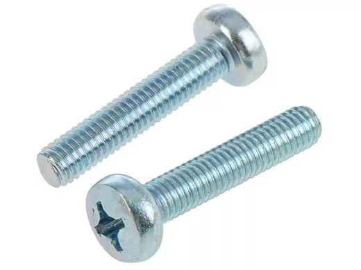 Винт оцинк. с полукруглой головой 6х 40 DIN 7985  2000шт "ABI-KREP 7221" 21кг крест.PH3 10,5г