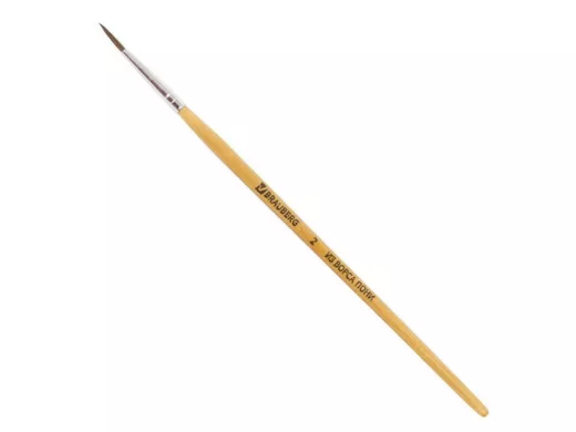 Кисть "BR-74122" из ворса пони, круглая, №2