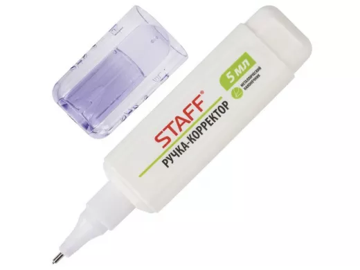 Ручка-корректор "BR-76833", 5 мл, металлический наконечник, плоский корпус