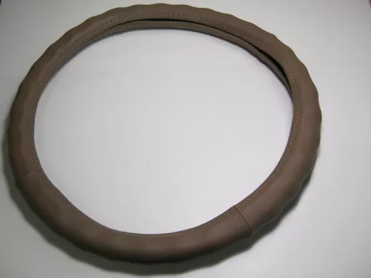 Оплетка на руль 40 см. L 1109E кожа "кофе с молоком" "пальцы"