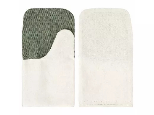 Рукавицы х/б, КОМПЛЕКТ 5 ПАР, плотность 380г/м2, брезентовый огнеупорный наладонник "BR-78231"