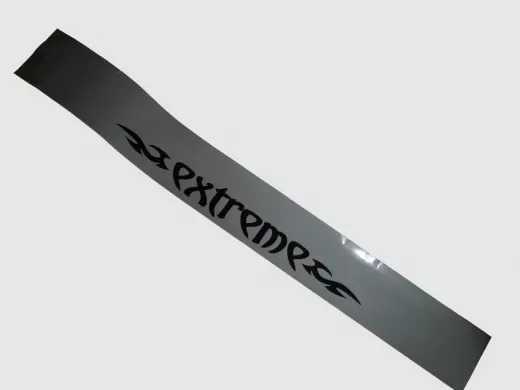 наклейка Светофильтр "Extreme" рисунок №2, наружная, (цвет черный), 20х165 см, серый фон