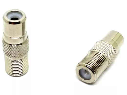 Переходник RCA-гнездо / F-гнездо  (9-0029)