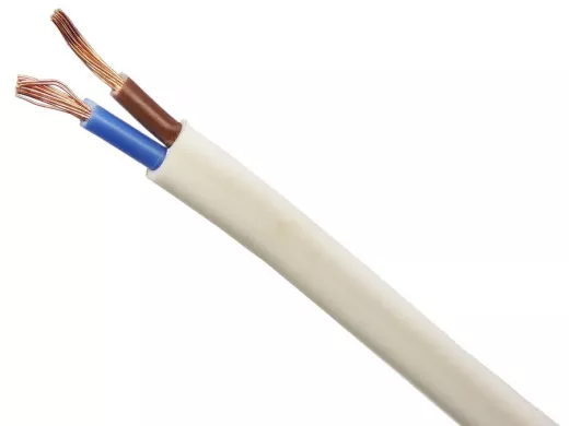 Провод ШВВП 2х0,75 мм.кв., 200 м белый ГОСТ (ККЗ)